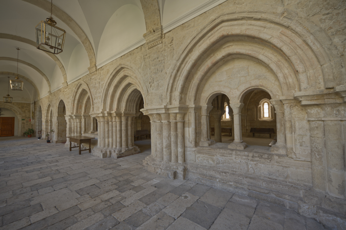 Panada oriental del claustro del monasterio de la Santa Espina